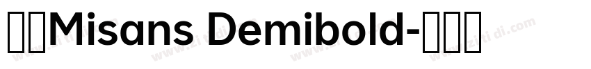 小米Misans Demibold字体转换 小米Misans Demibold字体转换